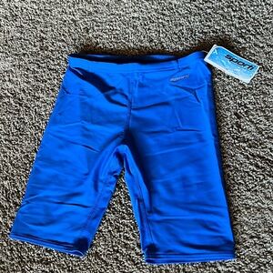 Sporti Solid Compression Jammer Boys Swimsuit